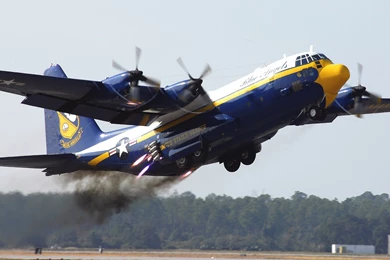 Aircraft C 130 Hercules Blue Angels Wallpapers