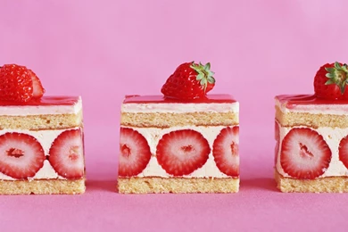 Food Time Strawberry Cake Hd Wallpapers   (