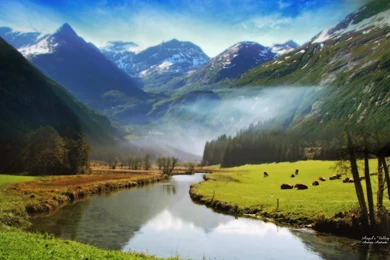 Valley, Angel, Wallpaper, Autumn, Angels, Desktop, Deinha (