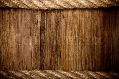 Rope On Weathered Wood Backgrounds