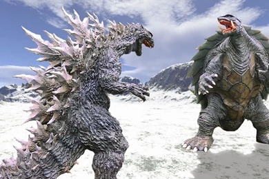 Hulk And Red Hulk Vs Godzilla And Gamera   Battles   Comic Vine