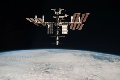 ISS On Orbit HD Desktop Wallpapers : Widescreen : High Definition ...