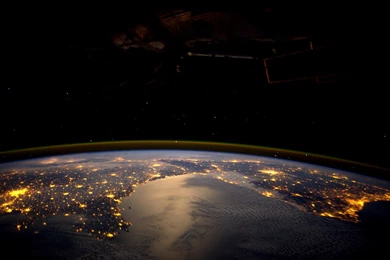 Europe Seen By André Kuipers Onboard The ISS Space Wallpapers