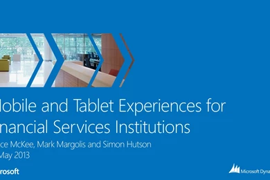 Webinar: Mobile And Tablet Experiences For Financial Services ...