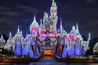 DISNEYLAND CHRISTMAS HDR WALLPAPER   (