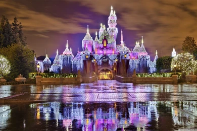 Sleeping Beauty Castle Christmas At Disneyland HD Desktop ...