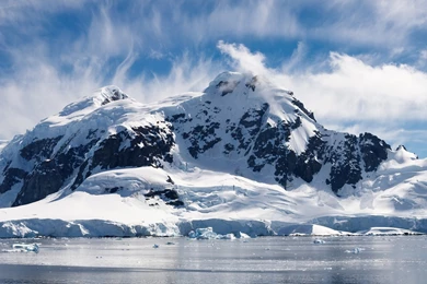 Download Wallpapers 2560x1080 Top, Snow covered, Cold, Mountains ...