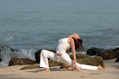 Beach Yoga Girl Widescreen Hd Wallpapers Download Yoga Images Free ...