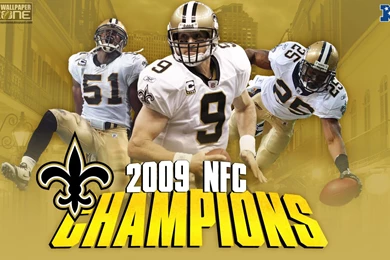 NFL Wallpapers Zone: Saints 2009 NFC Champions Wallpapers   New ...