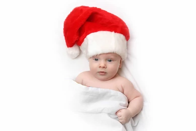 Small Baby Wearing Christmas Hats,Little Baby Hd Wallpapers For ...