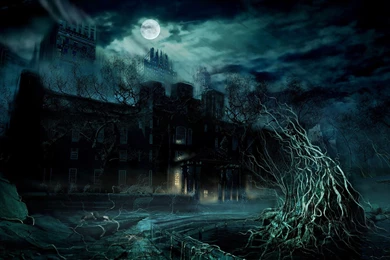 1229x768px › Spooky Castle Wallpapers