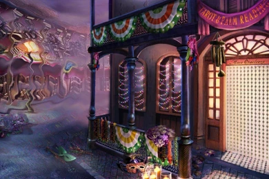 Mardi Gras Store Front Wallpapers   (