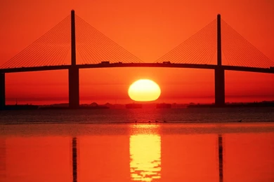 Sunshine Skyway Bridge, Tampa Bay, Florida   1600x1200   Wallpapers ...
