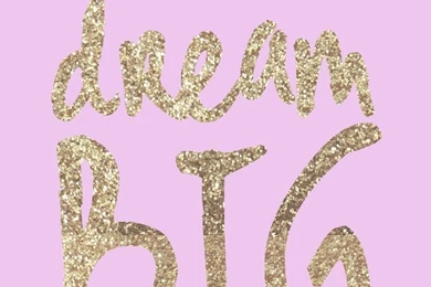 Lilac Lavendar Pink Gold Dream Big Iphone Phone Backgrounds ...