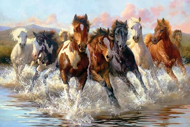 Flower Spring Water Woman Magic Wallpapers