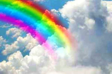 Real Rainbows And Clouds   Wallpaper.