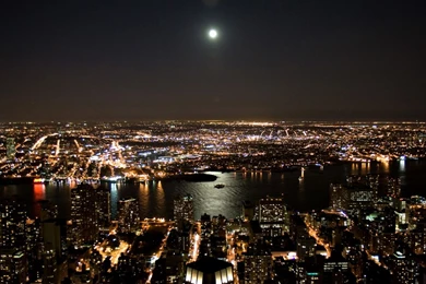 HD Wallpapers » 1280X800 » Cities » New York City Night Lights ...
