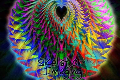 Trippy Hippy Stoner Heart By SkeIator On DeviantArt