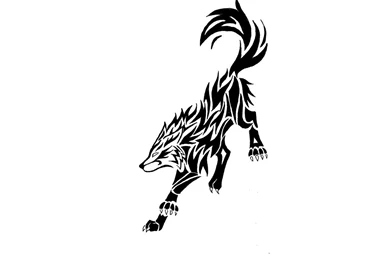 Wallpapers Anime Woman Shoulder Tattoo Wolf Tribal Design 67481.6 ...