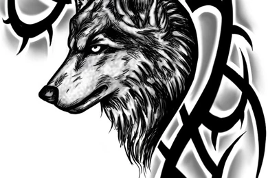 Tribal Wolf Tattoo Design By InstilledPhear On DeviantArt