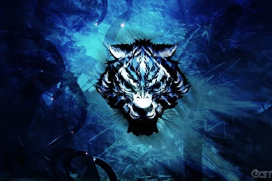 Tribal Blue Wolf   By Gammas By Gammas On DeviantArt