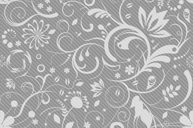 Floral Pattern On Gray Backgrounds