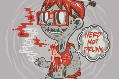 Nerd Not Drunk Zombie iPhone 6 Plus HD Wallpapers / IPod Wallpapers ...