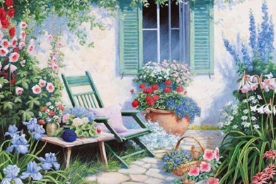 Taking A Break From Gardening Wallpapers   (