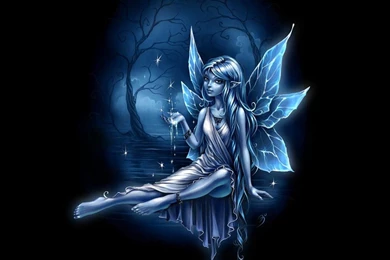 Download Blue Fairy Fantasy Angel Wallpapers 1400×1050 Full Hd