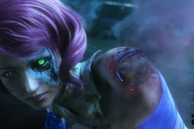 Download Wallpapers Alisa Bosconovitch, Tekken 6, Cyborg, Girl, Art ...