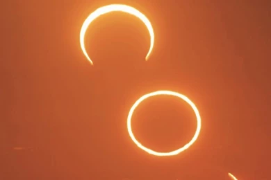 Ring Of Fire Suns iPhone 5 Parallax Wallpapers (744x1392)