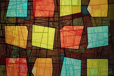 Paper Shapes Shelf iPhone HD Wallpapers