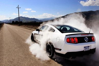 Cars Ford Mustang Burnout Topgear Wallpapers