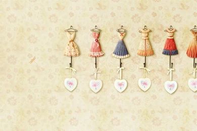 Wallpaper: Dress, Hearts, Lovely, Background, Design Wallpapers