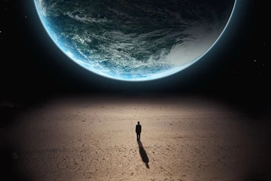 Free Wallpapers   Man On The Moon 1280x768 Wallpapers