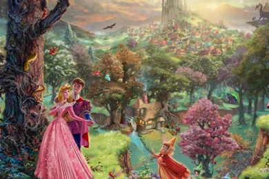 Sleeping Beauty By Thomas Kinkade Wallpapers For IPad