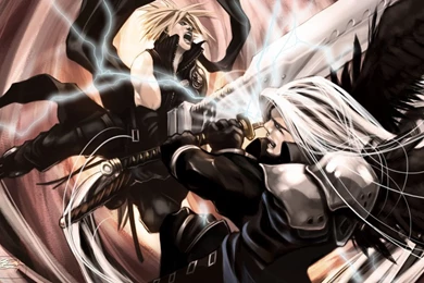 Final Fantasy Cloud And Sephiroth