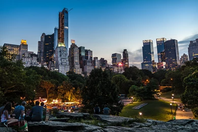 Buildings carnival central park new york picnic skyscrapers trees.jpg