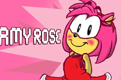 Wallpaper: Amy Rose By Piggybank12 On DeviantArt