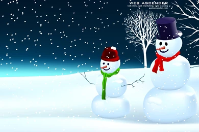 Snowman, Wallpaper, Globe, Winter (