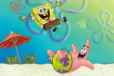 Spongebob And Patrick Happy Backgrounds Wallpapers