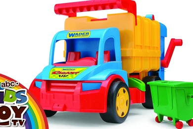 BIG Garbage Truck. WADER. Toy For Boy. ☺123abc Kids Toy TV   YouTube