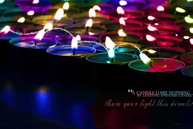 Happy Diwali Amazing Candles Hd Wallpapers