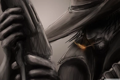 Cowboy Drawing HD Desktop Wallpapers : High Definition : Fullscreen ...