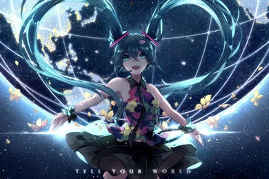 Hatsune Miku Long Hair Lyodi Skirt Stars Tell Your World (vocaloid ...