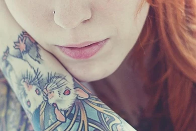 Girls Woman Tattoo Tattooed Redhead HD Wallpapers, Desktop ...