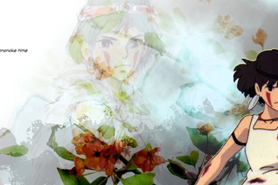 Download Wallpapers 2560x1024 Princess Mononoke, Girl, Sword, Blow ...