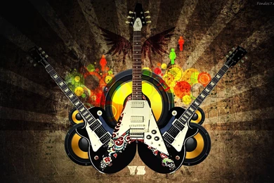 Rock, Guitarras, Widescreen, Wallpapers (