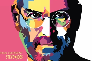 Colorful Steve Jobs iPhone Wallpapers, Backgrounds And Themes