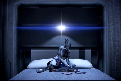 Mass Effect 3 Liara Studying Dreamscene By Droot1986 On DeviantArt